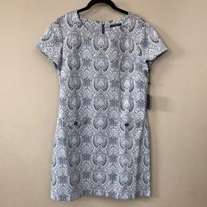 Tommy Hilfiger 💙 NWOT blue paisley sheath dress